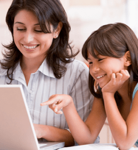 Parent and child co-surfing